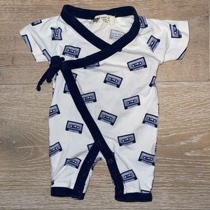 Monica + Andy Sweet Baby B Romper 0-3 Months Mix Tape